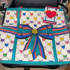 Brighton Love & Joy Tote - D30210 - 2019 Canvas Tote - NWT - Tom Clancy Design